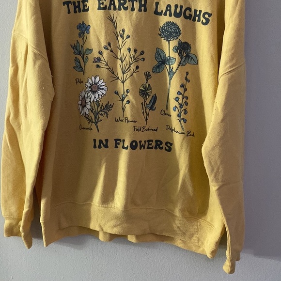 VINTAGE Flower Sweatshirt Size Large PRICE FIRM 💥 - Picture 3 of 8